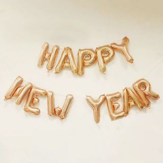 Set bong bóng chữ Happy New Year