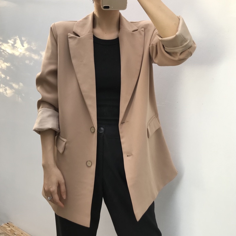 Áo blazer tay dài nữ idée
