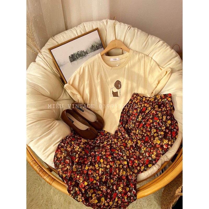 Chân váy hoa vintage | BigBuy360 - bigbuy360.vn