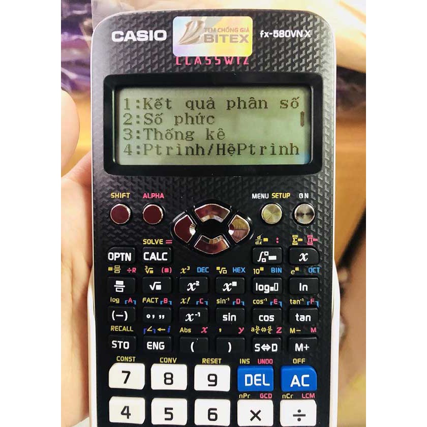 Máy tính Casio FX 580VN X Hàng chính hãng bảo hành 7 năm casio 580 VNX