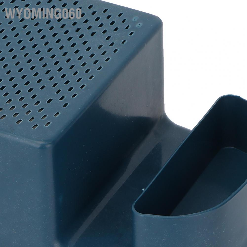 Wyoming060 Multifunctional Sink Drain Shelf Leftovers Filter Storage Holder for Kitchen Use