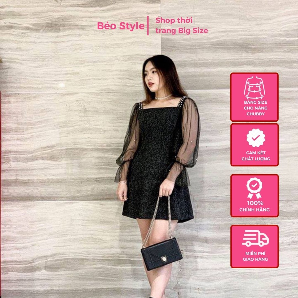 ĐẦM BIGSIZE LUXURY  Beostyle cho người béo mập 55-95kg - Mặc đi tiệc,đi chơi,đi biển hoặc dạo phố