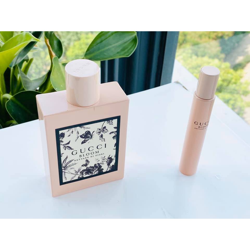 Gift set Bộ nước hoa nữ Gucci Bloom Nettare Di Fiori EDP 2pcs (100ml và 7.4ml) | Thế Giới Skin Care