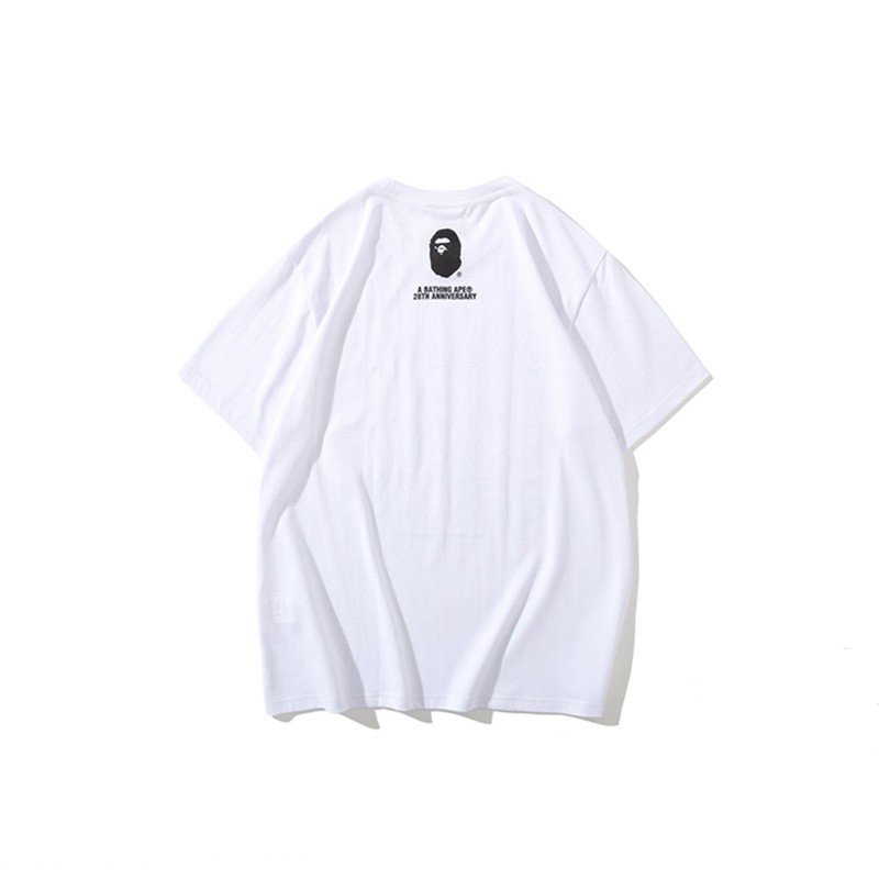 New spot BAPE T-shirts Camo Bear Printing Black White Simple Men Woman Casual Summer Short Sleeve A Bathing Ape T shirt