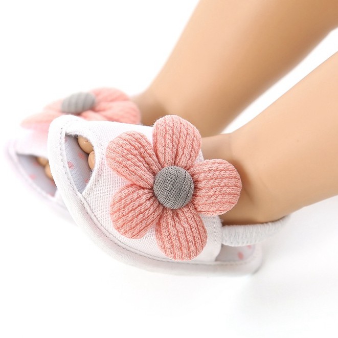 Giày Sandal Đế Mềm Chống Trượt Cho Bé Gái Từ 0-18 Tháng Tuổi