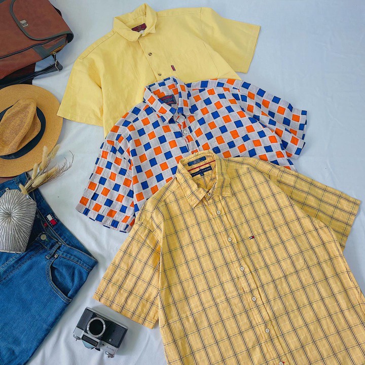 Áo Sơ Mi Nam Nữ 2Hand, Áo Sơ Mi Unisex Hàn Quốc Secondhand  Form Rộng Chất Vải Cao Cấp - Mẫu 2