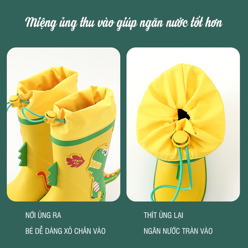 Ủng Cao Su Đi Chống Trượt Lemonkid Cho Bé UN0304