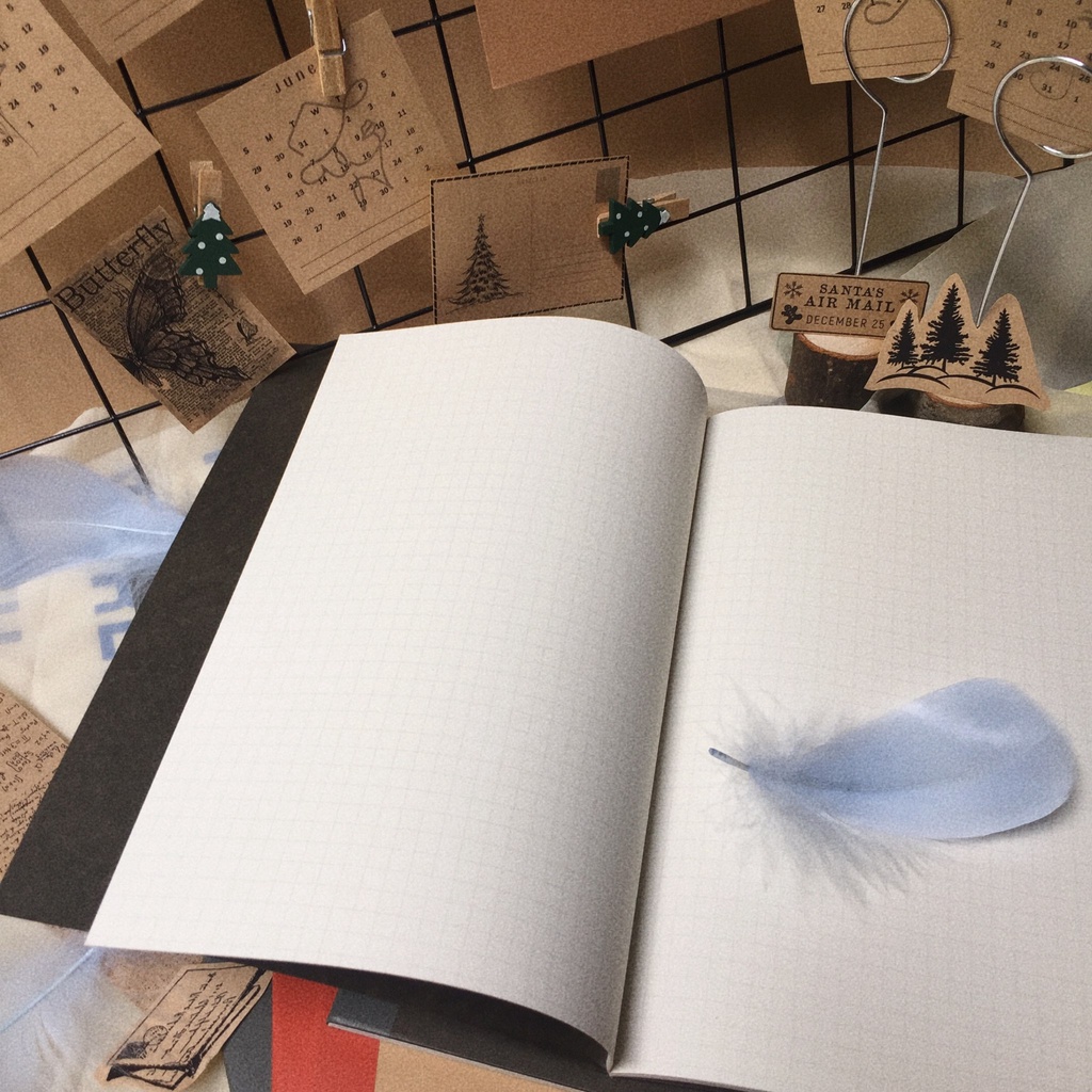 Tập ghi chú 400 trang Muji  - giấy trơn - không lem