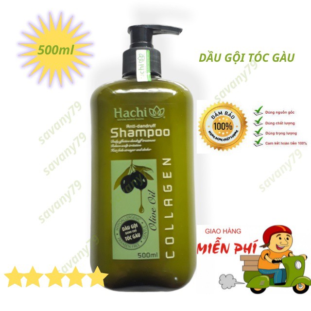 Dầu gội dành cho tóc gàu chiết xuất OLIVE [Chính Hãng] DẦU GỘI OLIU DÀNH CHO TÓC GÀU 350ml 500ml 800ml - HACHI VIETNAM