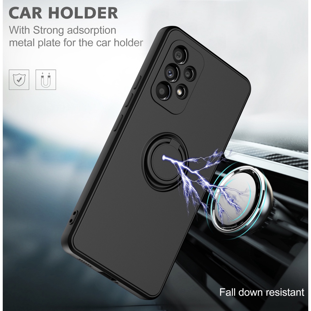 Ốp Lưng Silicone Có NhẫN Đỡ Cho Samsung Galaxy A53 A52 A52S A72 A52S A72 A73 A53 A33 4G 5G A52