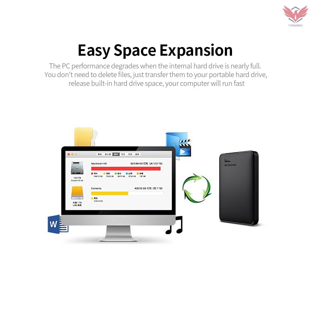 Ổ Cứng Di Động Wd Elements 2.5 Inch Di Động Hdd 500g Usb 3.0 Wdbuzg5000Abk | BigBuy360 - bigbuy360.vn