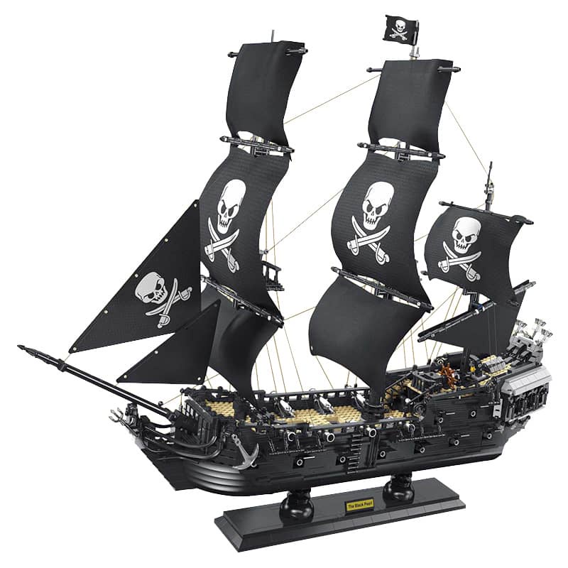 Đồ chơi Lắp ráp Mô hình DK6001  tàu Ngọc trai DenThe Caribbean Black Pearl Sailboat Pirate Ship