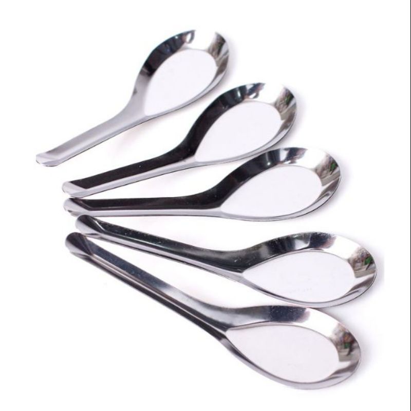 Set 5 Thìa Inox Hoa Sen Loại Dày Đẹp