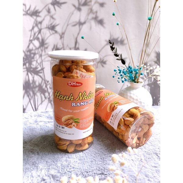 Hạnh nhân rang bơ hộp [450g] - Loại 1 - vỏ mỏng, hạt thơm giòn
