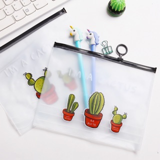 Túi mỏng đựng bút xương rồng