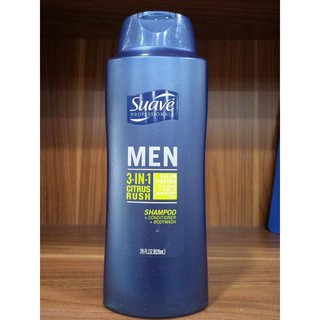 Sữa Tắm, Dầu Gội Xả NAM Suave Men 3in1 828ml – Mỹ