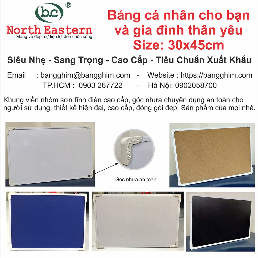 Bảng ghim thông báo giá rẻ, KT 30x45cm