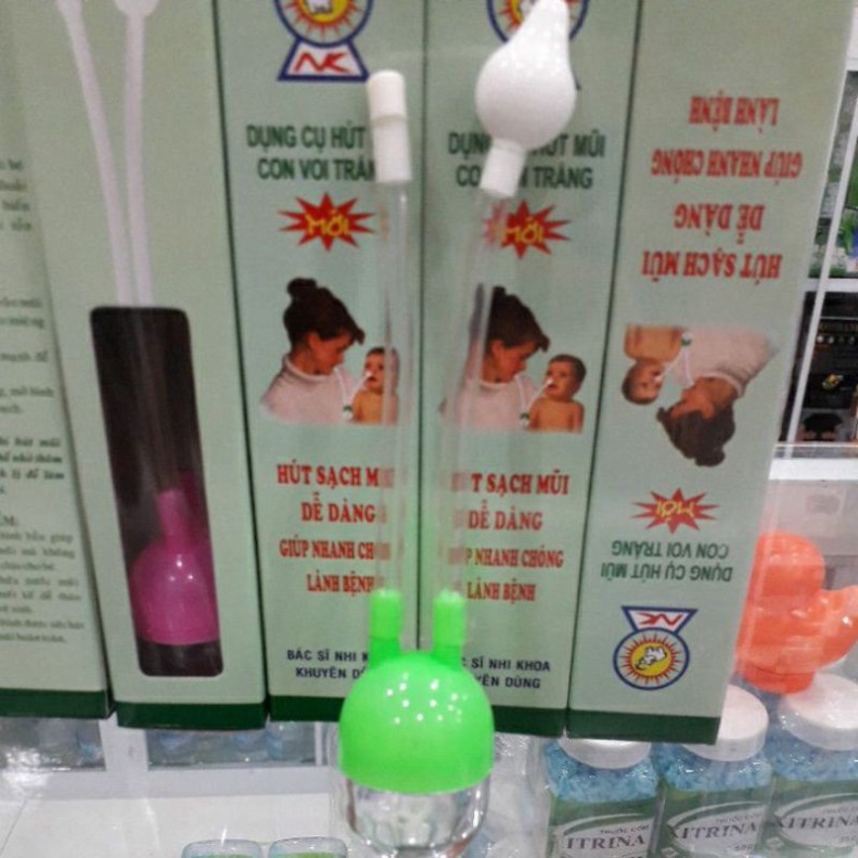 [Chính hãng] Dụng cụ hút mũi con voi trắng - Dụng cụ hút mũi silicon cho bé