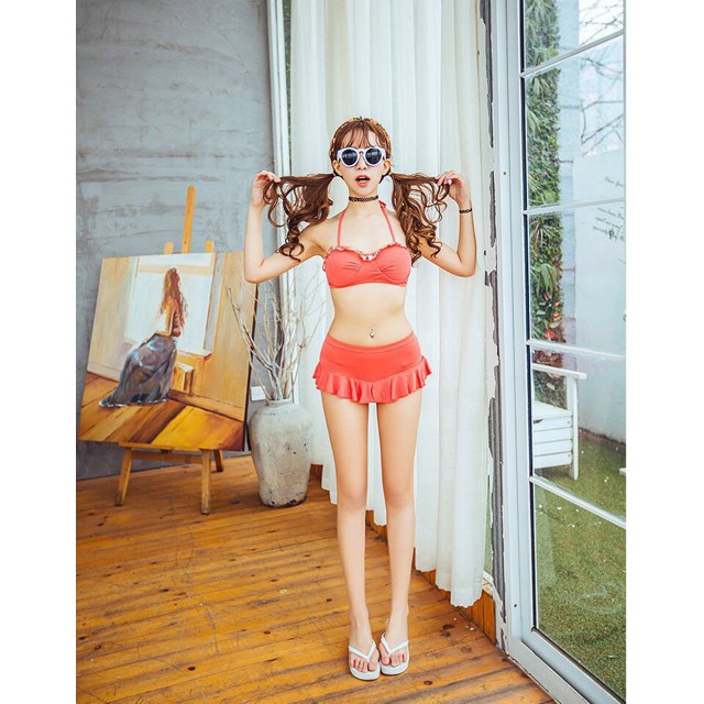 Ảnh Thật Bikini Áo Tắm Đi Biển 3 Chi Tiết Váy Bơi Đi Biển Gợi Cảm Sexy đẹp | BigBuy360 - bigbuy360.vn