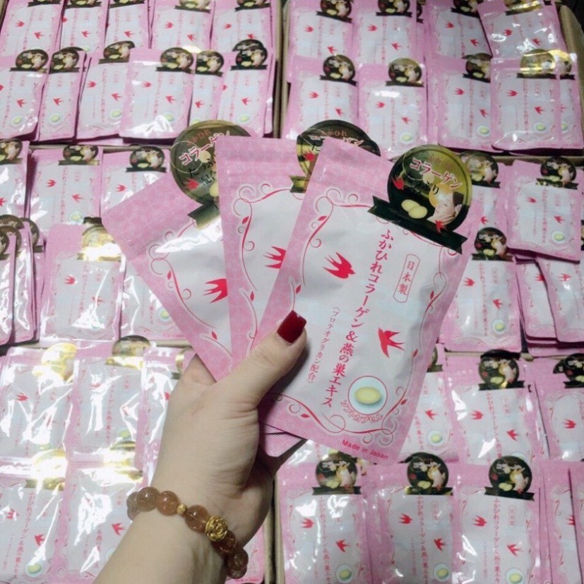 Viên Uống Koharu Collagen Tươi Nhật Bản - Collagen Chiết Xuất TỔ YẾN Và SỤN MŨI CÁ HỒI 30 Viên