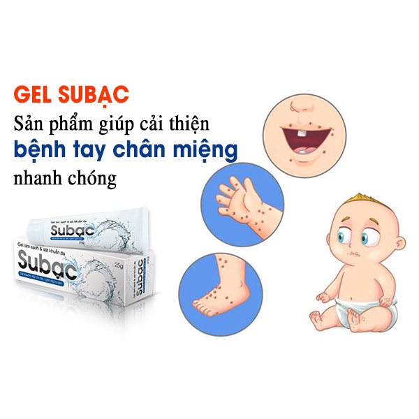 Gel SuBạc - Hỗ trợ sát khuẩn, tái tạo da, ngăn ngừa sẹo (Tub 25g)