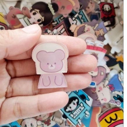 Pin, huy hiệu cài cặp, áo cute