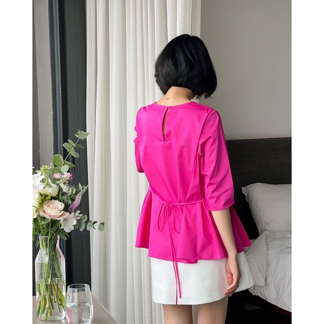 Áo kiểu màu hồng