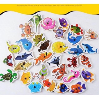 Bộ câu cá nam châm gỗ 32 con