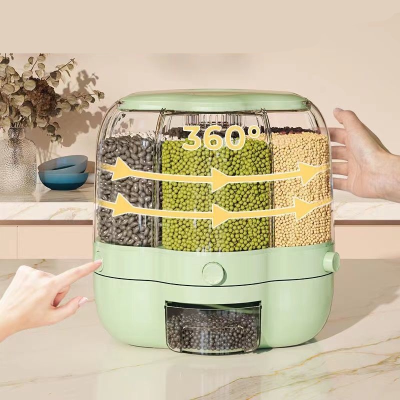 Hộp Đựng Gạo/Ngũ Cốc Xoay Tròn Đa Năng Chất Lượng Cao