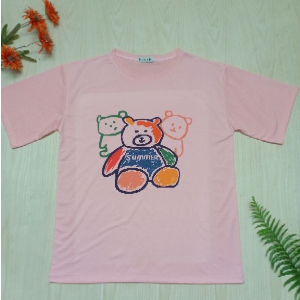 Áo Thun Nữ Cộc Tay - Áo Phông Nữ Tay Lỡ Dáng Rộng Chất Cotton Tici Mềm Mịn Không Xù FreeSize Dưới 75kg