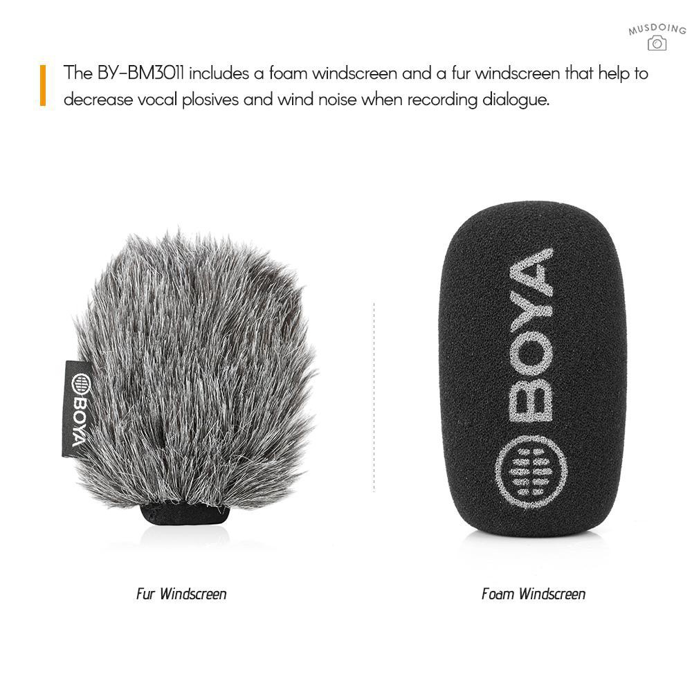 Micro shotgun đa năng cho điện thoại, máy ảnh DSLR, máy quay, máy ghi âm, máy tính | Boya BY-BM3011