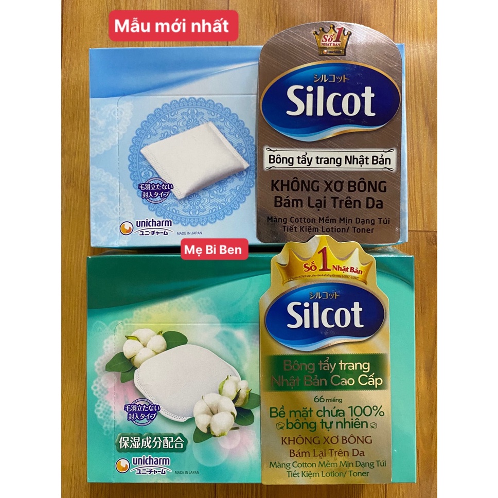 [Chính Hãng] Combo 6 Hộp Bông Tẩy Trang (Bông trang điểm) Silcot 66/82/40 miếng/hộp