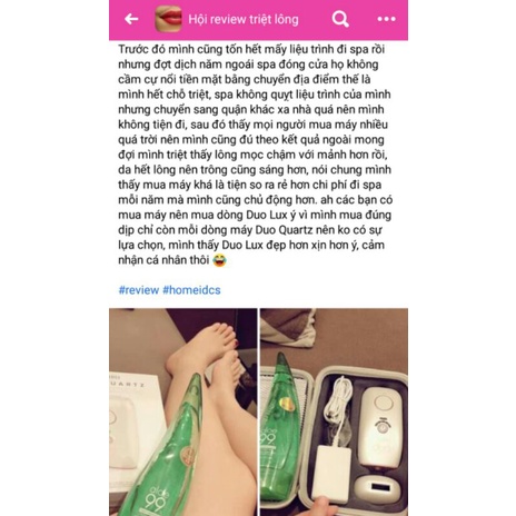 Máy triệt lông Homedics Duo Lux UK-IPL-HH390. Máy triệt lông Homedics Duo Lite HH180 nhập khẩu USA