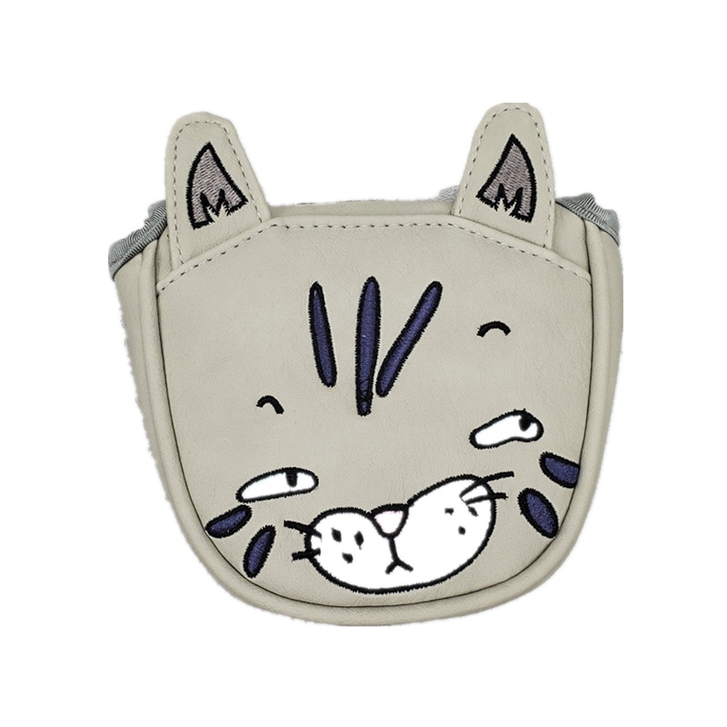 Dễ Thương Mèo Golf Push Rod Set Head Cover Câu Lạc Bộ Vỏ Bảo Vệ Bộ Nam Châm Khép Kín Golf putter cover MxoQ