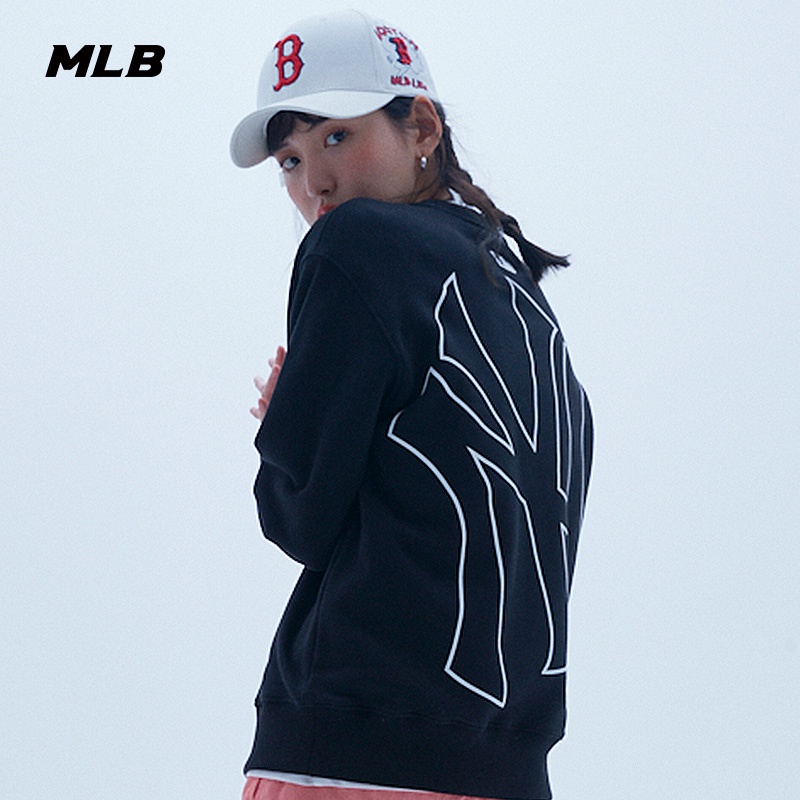 Hàng Mới Về Áo sweater Dáng Rộng Mlb NY Thời Trang Thu Đông Dành Cho Nam Và Nữ MT05