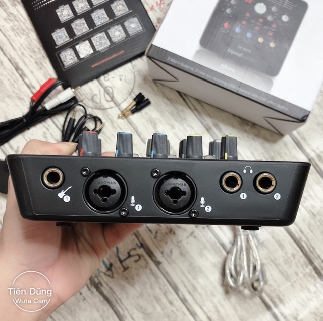 Sound card icon upod nano tích hợp nguồn 48V dòng Sound card chạy được tất cả các dòng mic 5V và 48V