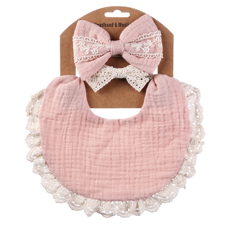 Bộ Băng Đô Bằng Cotton Mềm Mại Cho Bé Tập Ăn
