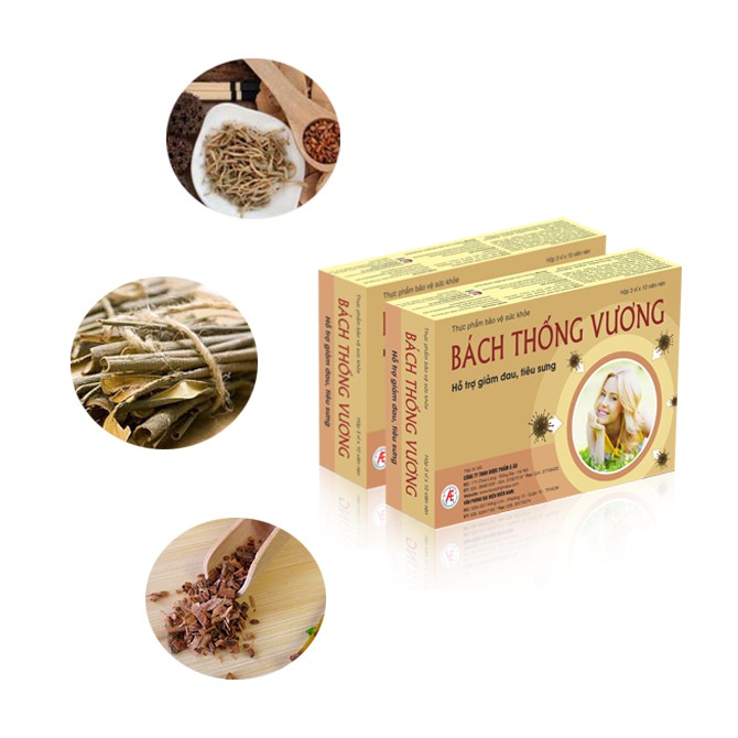 Bách Thống Vương – Hỗ trợ giảm đau đầu , đau xương khớp (Hộp 30 viên)