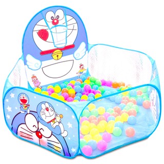 Lều banh doremon và 100 quả banh cho bé