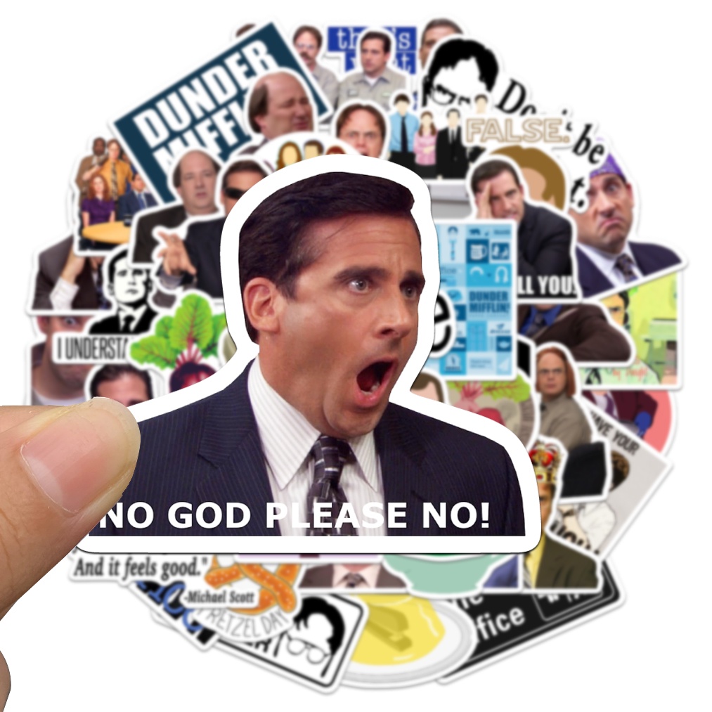 Bộ 10/50 Sticker Hoạt Hình Chống Thấm Nước