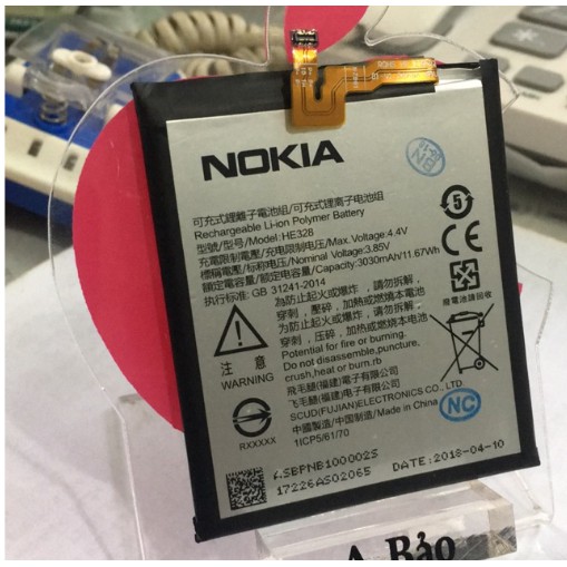 pin thay zin cho Nokia 8 ( HE328 ) - Bảo hàng 6 tháng