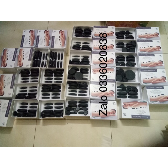 Đá nóng massage full hộp 16 viên