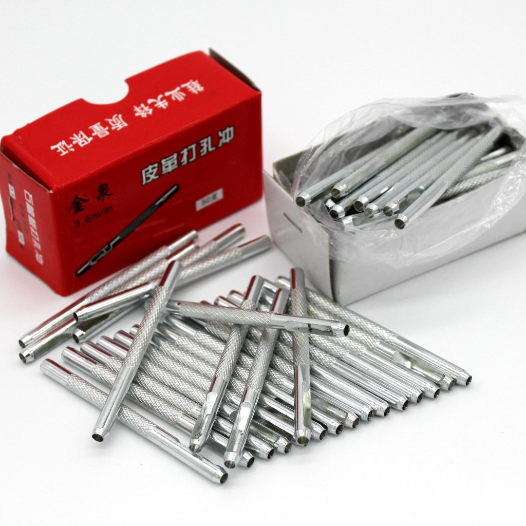 Da Đấm Móng Tay Đấm Đai Thiết Bị Đấm Đai Đấm Kim Thắt Lưng Đấm Dụng Cụ Lỗ Tròn 3.5-4mm