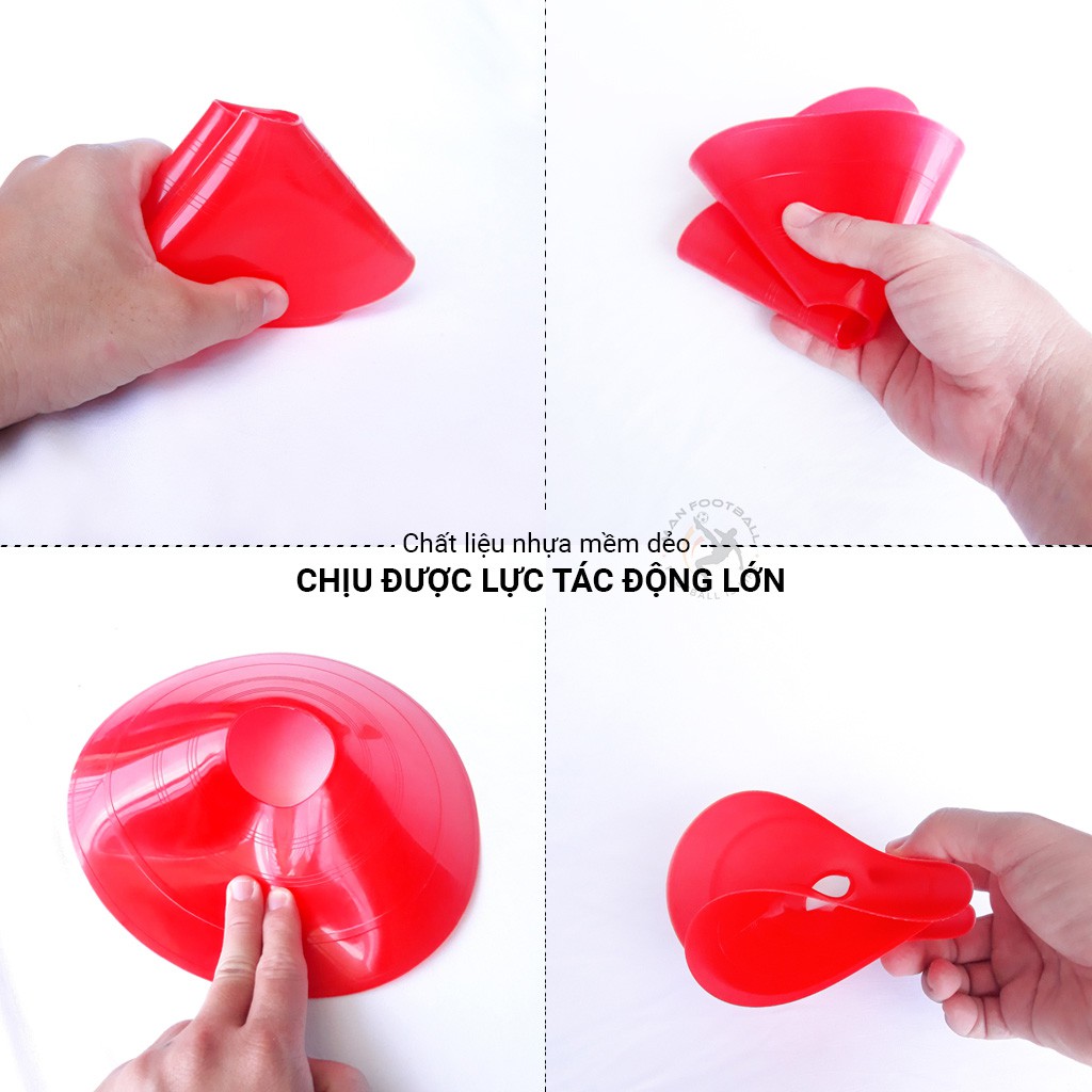 Mắc Cơ bóng đá cải thiện khả năng rê dắt bóng, độ bền cao ổn định chiều cao 4,5cm (bán lẻ)