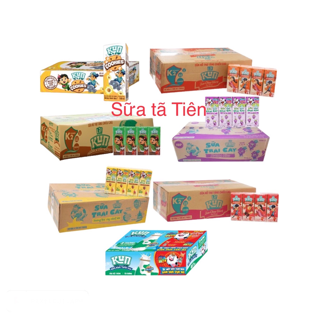 Thùng 48 hộp sữa LIF KUN  hộp 180ml