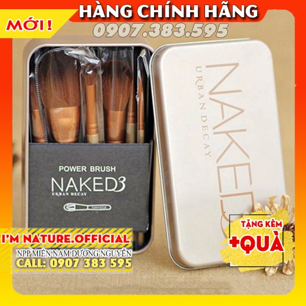 Bộ Cọ Trang Điểm Naked V3 V5 (7-12 Cây) Nhỏ Gọn Cao Cấp