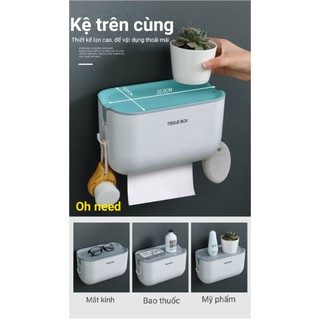 HỘP ĐỰNG GIẤY VỆ SINH DÁN TƯỜNG KHÔNG THẤM NƯỚC
