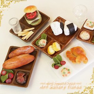 Khuôn nặn đất sét dollhouse minifood khay thức ăn