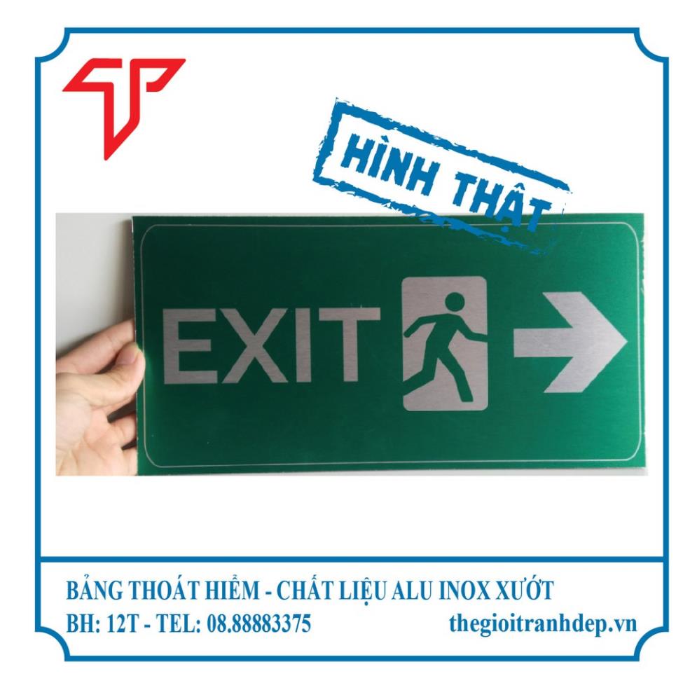 Bảng chỉ dẫn lối thoát hiểm, bảng exit, bảng chỉ dẫn exit, biển hướng dẫn exit giá tốt nhất