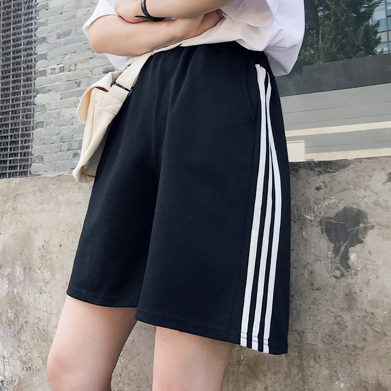 Quần Short, quần đùi nữ 3 sọc phong cách Unisex, Ulzzang - quần đùi thun 3 sọc siêu hot